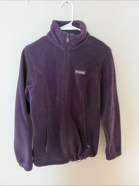 Columbia Deep Purple Zip‑Front Fleece Jacket